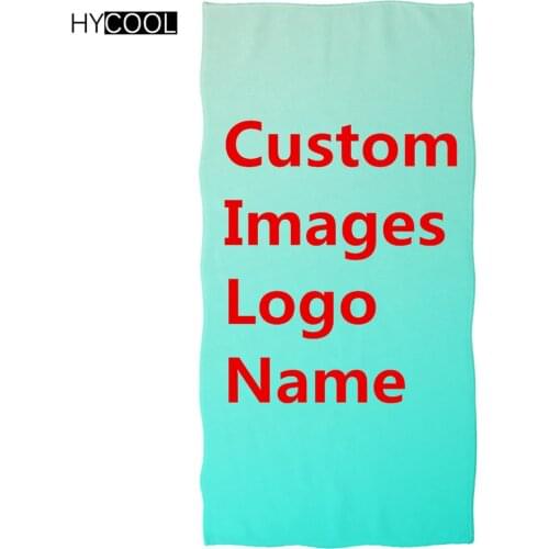 Customized Your Images Logo Name Printing Quick-dry Swimming Towel Soft Face/Beach/Bath Towel Sports Gym Towels Dropshipping