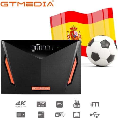 GTMEDIA V8 UHD DVB S2 Satellite Receiver Builtin Wifi T2-MI H.265 DVB-S/S2/S2X+T/T2 With CA Card Slot Auto Biss Better V8 POR2