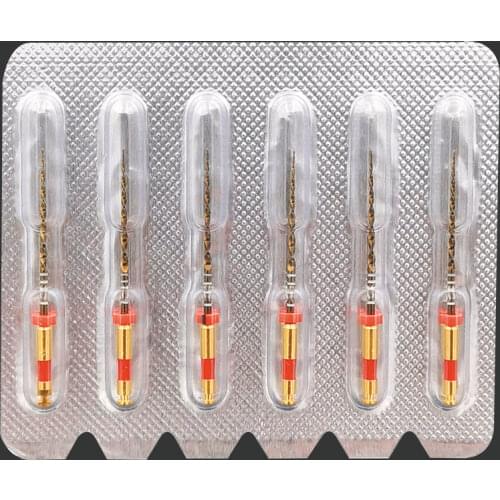 Dental Wave Gold One Files 6pcs/pack Reciprocational Large Primary Files Rotary Dental Endo NITI Files Endodontic Dental Files