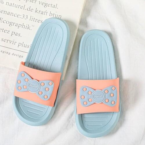 Slipper female household wear antiskid deodorant bath slipper cartoon cute womans shoes slipper women clear slippers women