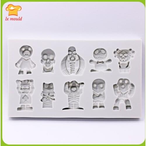 Halloween Theme Fondant cake mold cookies chocolate decoration Baking Mould Tool
