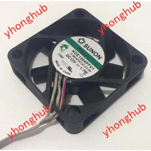 SUNON KDE1204PFV1 11.MS.B1747.AF.X.P.GN Server Cooling Fan DC 12V 1.7W 40x40x10mm
