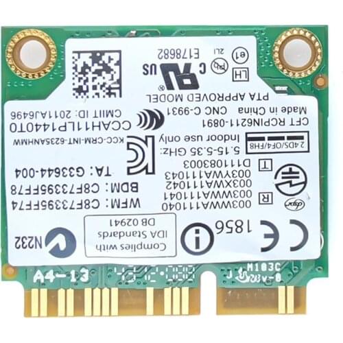 300Mbps Wifi Card For Lenovo M73z M83 M92 M93 6235AN 5GHz 2.4GHz Dual Frequency Wireless Network Card Bluetooth-Compatible 4.0
