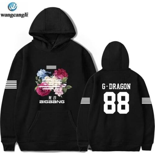 Oversized hoodies Creative moletom feminino fashion brand Jacket coat plus size Bigbang big bang bangtan Long Sleeve sweatshirt
