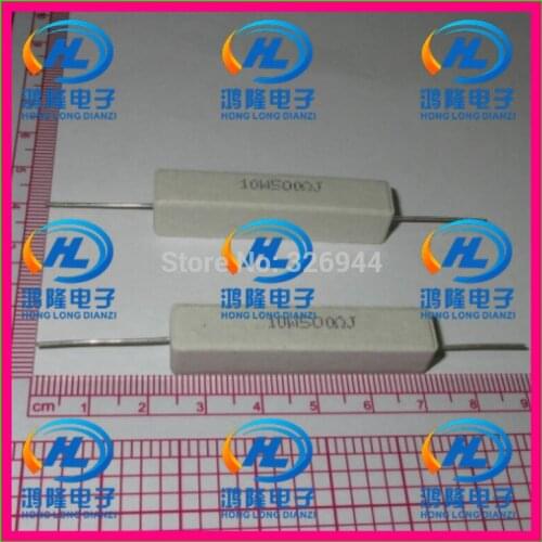 10pcs/lot) 10W 500 ohm +/-5% / 10W 500 ohm 5% / 10W 500RJ