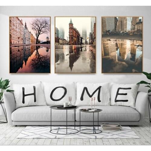 5D Diy Diamond Painting Cross Stitch Paris City Street Full Square Round Diamond Embroidery Needlework Rhinestone icons 3 pcs