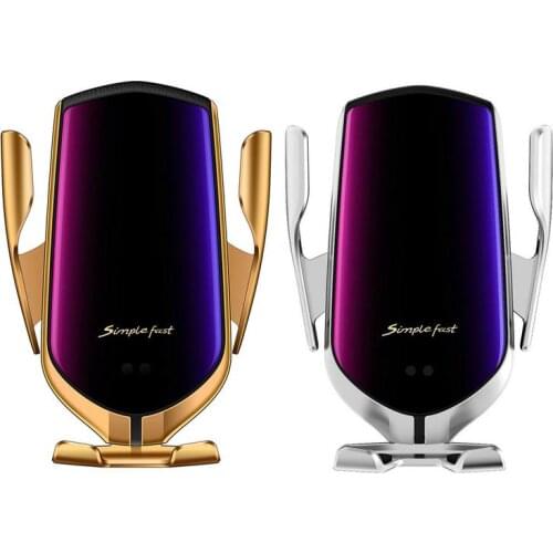 Wireless Car Charger Mount Auto-Clamping Fast Cell Phone Charger Holder Universal Car Accessories Dropshipping