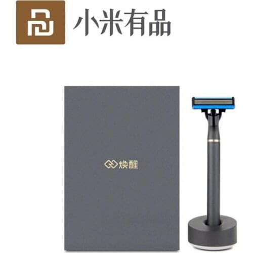 3in1 a Set Youpin Men Shaver Razor Lemon Flavor 7 in1 Set Magnetic Replace the Clip Best Gift for Father Housband for smart homs