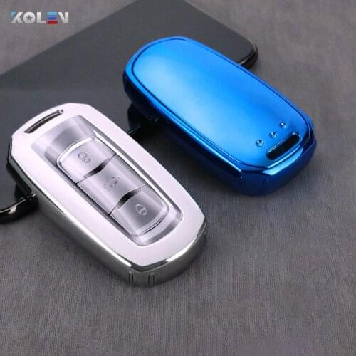Soft TPU Car Smart Key Case Cover For Geely Atlas Boyue NL3 EX7 Emgrand Global Hawk GX7 SUV GT GC9 Borui Smart Key Shell Holder