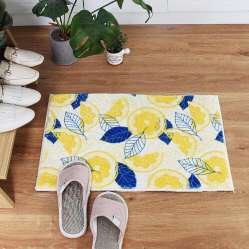 Household Ground Mat Rectangle Pattern Thick Water Absorption Non-slip Shower Room Entrance Door Durable Modern Carpet