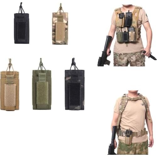 FIRECLUB Tactical MOLLE Waist Belt Magazine Pouch 5.56/9mm Quick Release Military Two-in-one universal clip cover Mag Pouch