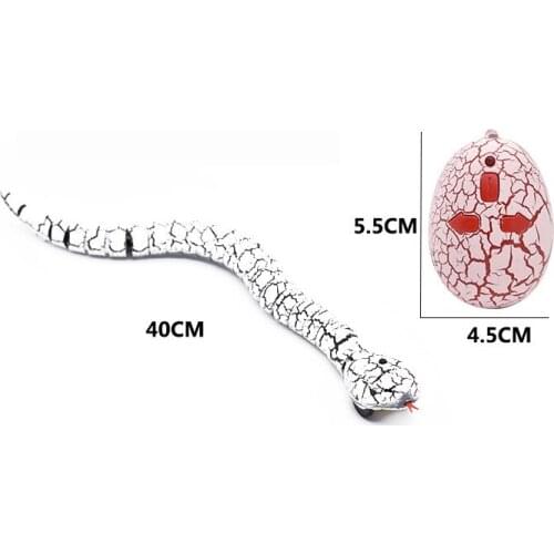 Infrared Remote Control Snake RC Snake Cat Toy and Egg Rattlesnake Animal Trick Terrifying Mischief Kids Toys Funny Novelty Gift