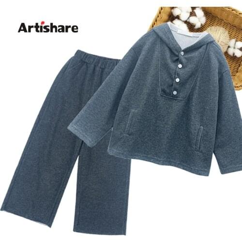 Girls Clothes Set Sweatshirt + Pants Childrens Clothes For Girls Spring Autumn Outfit For Girls Casual Style Childrens Clothes