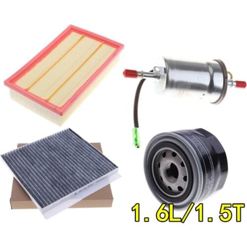 4pcs/set Filter set for CHANGAN CX70/CX70T 1.6L/1.5T air filter + cabin filter + oil filter+fuel filter