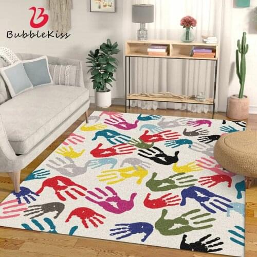 Bubble Kiss Carpets For Living Room American Style Creative Printing Fashion Area Rugs Home Comfort Customized Decor Floor Mats