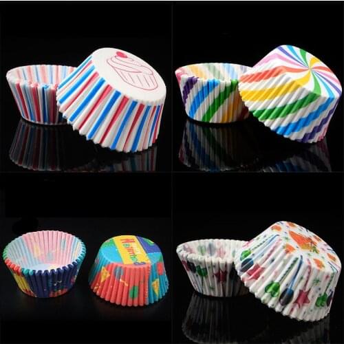 Baking Cup Kitchen Accessories Food Grade Cupcake Liner Cake Decorating Tools 100Pcs Cake Paper Cups Muffin Cases Small Cake box