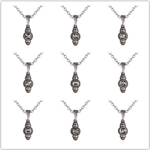 Hot Sell A-Z Letter Necklace Vintage Alloy Initial Pendant Necklaces for Women Alphabet Choker Necklace Murano Bead Jewelry