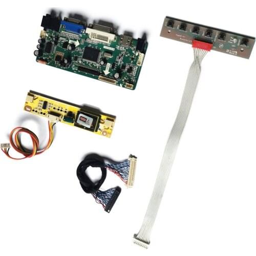 M.NT68676 monitor controller board DIY kit 1440*900 VGA DVI matrix 2CCFL 30 Pin LVDS Fit LM190WX1/LM171W02/LM171WX3