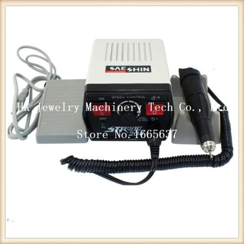 204+102L Mini Micromotor + (Free) 1 box Diamond Burs Set , jewelry mini polishing machine , jewelry tools, 0-35000RPM