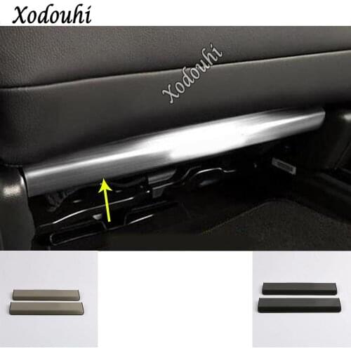 Car Cover Stainless Steel Seat Adjustment Knob Button Switch Trim Kick pad Parts 2pcs For Honda Civic 10th Sedan 2019 2020 2021