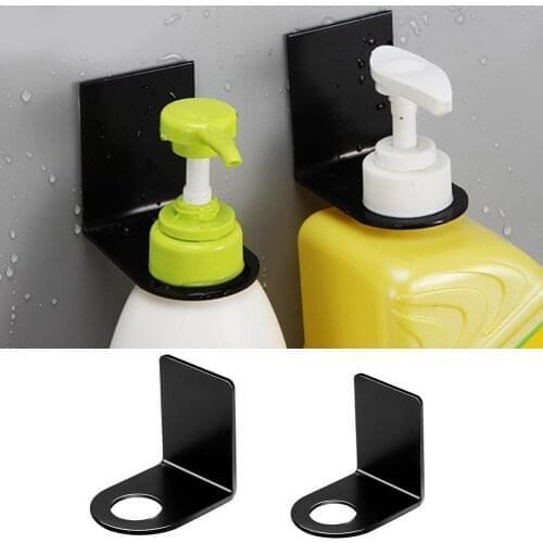 1PC Bathroom Organizer Wall Mounted Shampoo Bottle Shelf Shower Gel Rack Liquid Soap Holder Self Adhesive Shelves Hanger