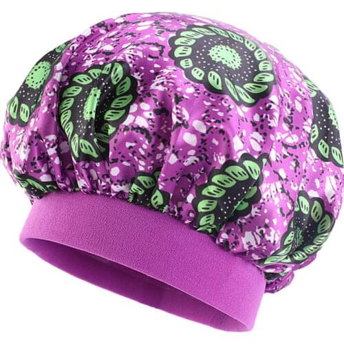 2021 New Baby Hat Satin Bonnet Beanie Sleep Cap Unisex Night Turban Children Print Headwear Cute Headwrap Hat Baby Accessories