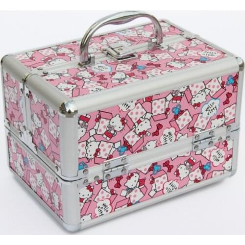 New Large Capacity Makeup Organizer,Women Travel Luggage Jewelry Storage Box Container Bag Case,Portable Cosmetic Suitcase Bags
