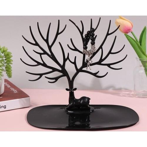 Deer Pendant Bracelet Jewelry Cases&Display Stand Tray Tree Storage Jewelry