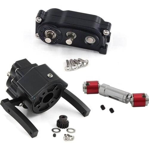 Front Motor Transmission Prefixal Gearbox Transfer Case for 1/10 RC Crawler Car Axial SCX10 & SCX10 II Parts