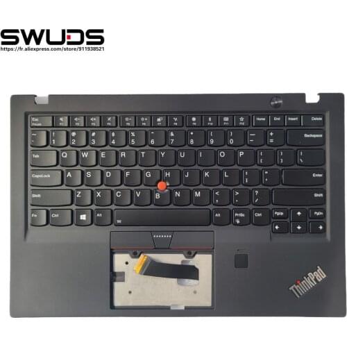 Suitable for Lenovo ThinkPad X1 carbon 5th Gen notebook keyboard frame cover with backlight English keyboard fingerprint 01LX508