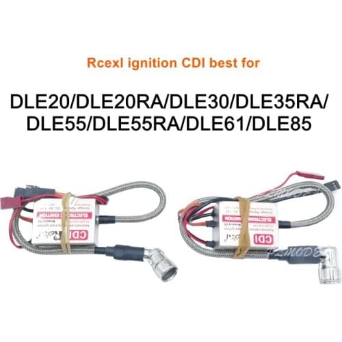 Rcexl ignition CDI for CM6 spark plug DLE RC airplane gas petrol engine Best for DLE20/DLE20RA/DLE30/DLE35RA/DLE55/DLE61/DLE85