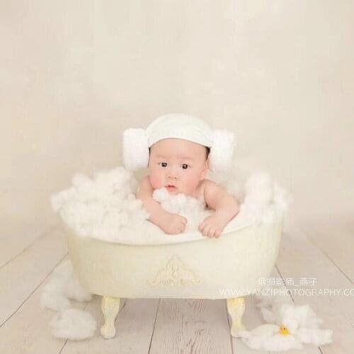 Newborn Photography Props Iron Shower Bathtub photo shooting bathtub prop creative lovely newborn baby and girl