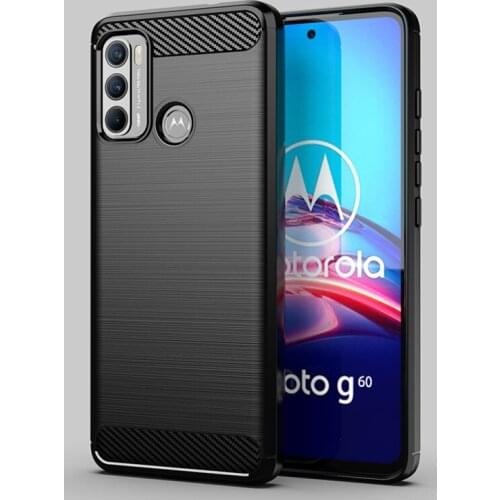 Silicone Cover For Motorola Moto G60 Case For Moto G60 Cover Original Shockproof Soft TPU Protective Phone Cover For Moto G60