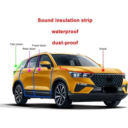 For FAW BESTURN T77 2018-2019 Door seal Sound insulation strip Rubber strip waterproof dust-proof