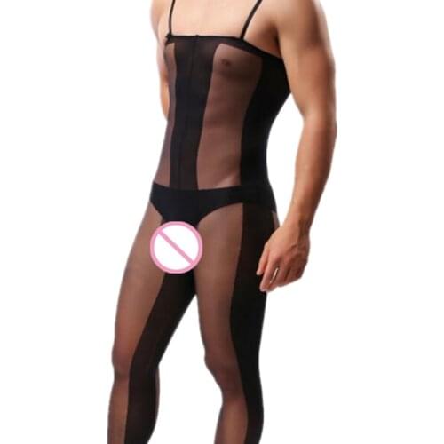 Funny Sexy Lingerie Bodysuit Sex Men Stripe Sleepwear Porno Nightgown Sexy Costumes Body Stockings Male Underwear Sexy Clothing