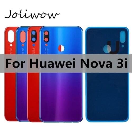 For Huawei nova 3i / P Smart Plus Battery Cover Back Glass Rear Door Housing Case back Cover Rear Glass Panel Replacement