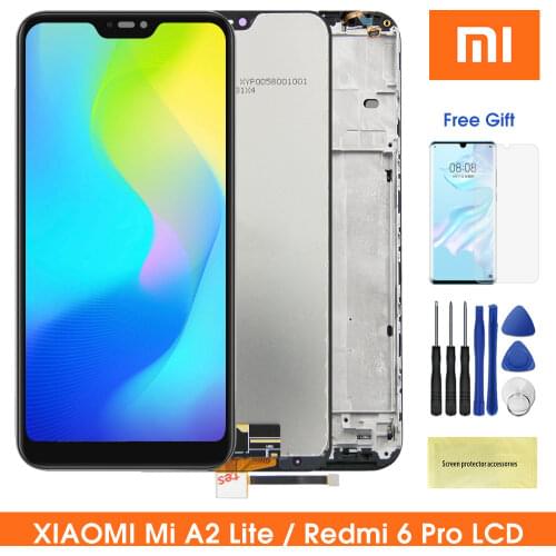 5.84"Mi A2 Lite Lcd For Xiaomi Mi A2 Lite lcd display touch screen digitizer Assembly For Redmi 6 Pro Lcd