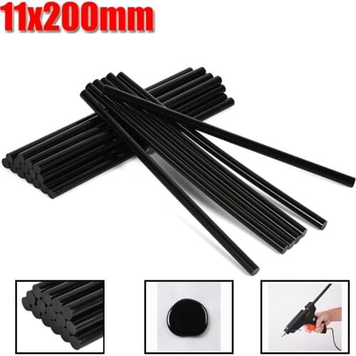 10/20/50Pcs 11mmx200mm Black Hot Melt Glue Sticks For Electric Glue Gun Auto Repair Tools Car Dent Paintless Removal Hand Tool