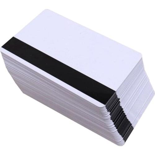 10PCS High Resistance Blank PVC Magnetic Stripe Card 2750 OE Hi-Co 3 Track Magnetic Card For Access Control System