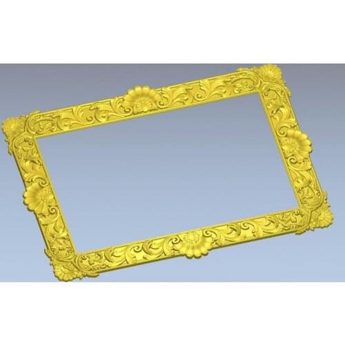 3d model relief for cnc machine in STL file format simple border frame