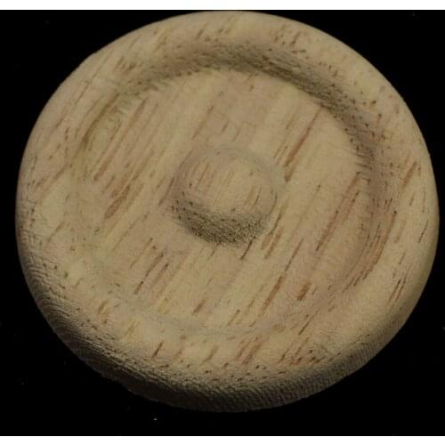 5CM Retro Floral Wood Carved Decal Corner Appliques Frame Wall Furniture Woodcarving Decorative Wood Figurines Crafts Home Decor