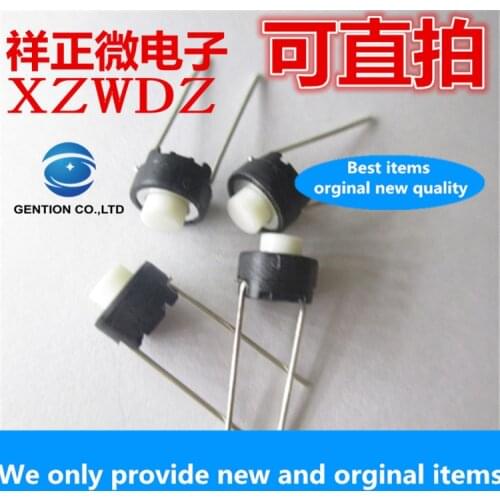 50pcs 100% orginal Japan for ALPS radial SKRGAED010 touch button 6x6x5MM white round two-foot micro switch