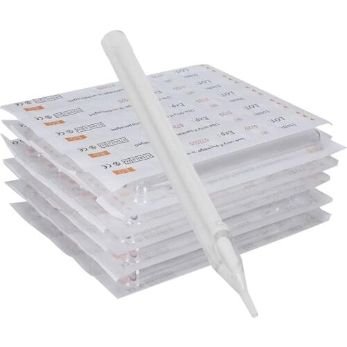 50PCS Clearly White Tattoo Long Tips FT Disposable Plastic Long Tattoo Tips Nozzle Tube For Tattoo Supplies Free Shipping