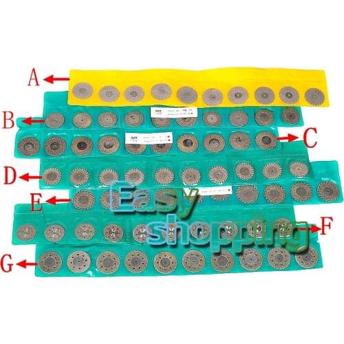 70pcs Dental Diamond Polishing Wheel Saw Disc Rotary Tool