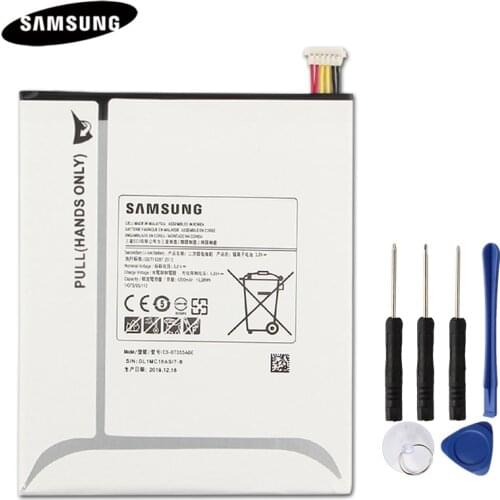 100% Original Phone Battery EB-BT355ABE EB-BT355ABA For Samsung GALAXY Tab5 A 8.0 SM-T355 T355C T350 P355C T388 SM-P350 4200mAh