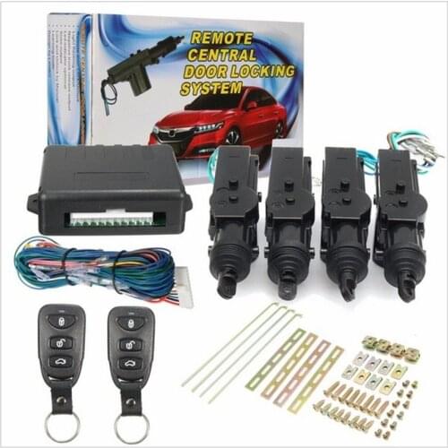 Car Remote Control Central Lock Keyless Entry With Motor System Auto Door Locking Device ACC Detection 12V Universal Anti-Theft