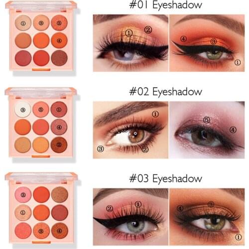 Glitter Eyeshadow Pallete Waterproof Shimmer Matte Nude Eye Shadow Makeup Kit Palette Metallic Smoky Eyeshadow Powder Pigmented