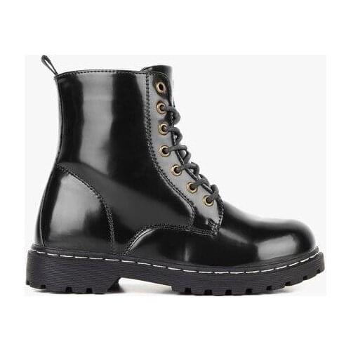 Girl boots military type at antik black Coons
