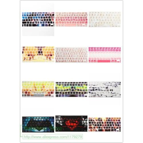 2016 Picture embedded Silicone Keyboard Cover For Macbook Air Pro Retina 13 15 17 Protector for Mac book keyboard