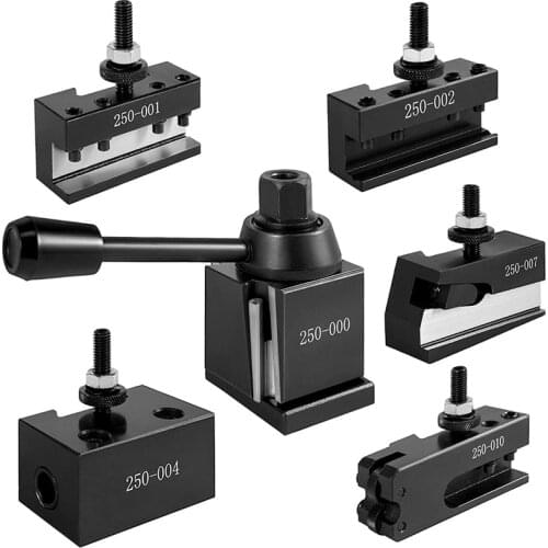 HLZS-Lathe Tool Holder, Change Tool Set for Metal Lathe Tool Post for 1/2inch Turning Tools, 250-000 Mini Lathe Tool Post